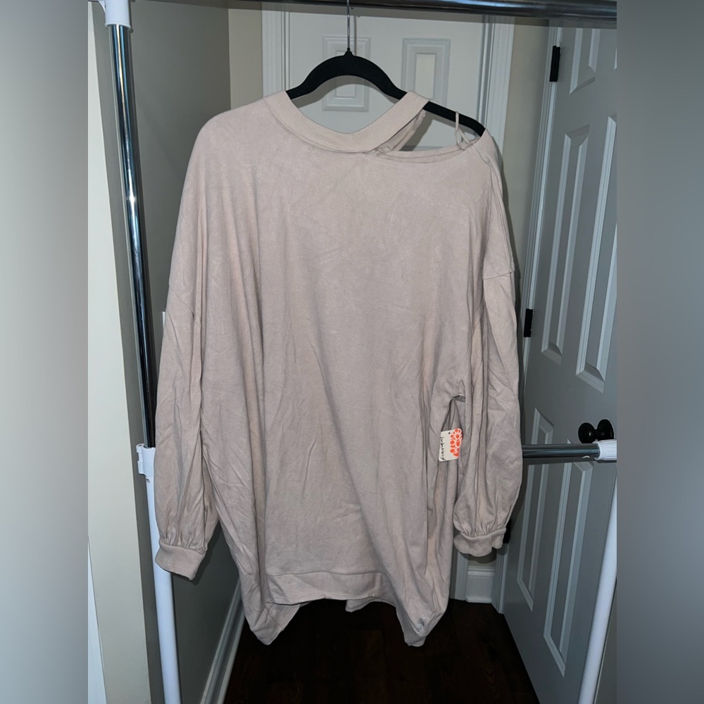 Free People Distressed Sweatshirt